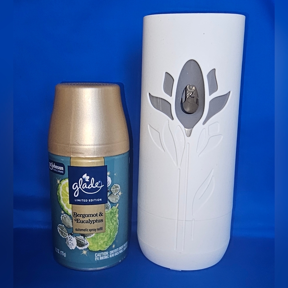 SOLD Air Wick Automatic Air Dispenser Freshener Unit Spray Bergamot Eucalyptus